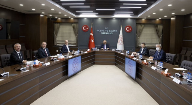 Bakan Elvan, Türk-İş Yönetim Kurulu üyelerini kabul etti Bakan Elvan, Türk-İş Yönetim Kurulu üyelerini kabul etti