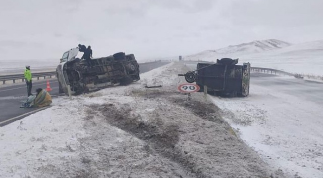 Başkent’te minibüs devrildi: 6 yaralı