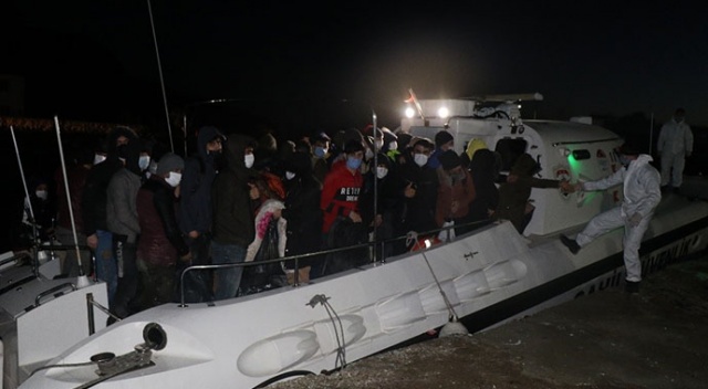 Çanakkale açıklarında 65 sığınmacı kurtarıldı