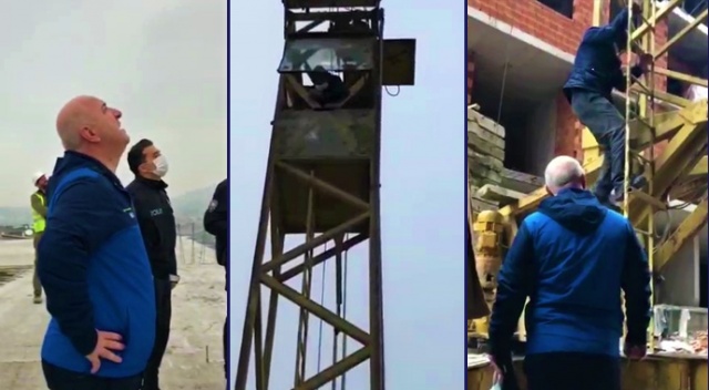 İntihar etmek isteyen şahsı belediye başkanı ikna etti İntihar etmek isteyen şahsı belediye başkanı ikna etti