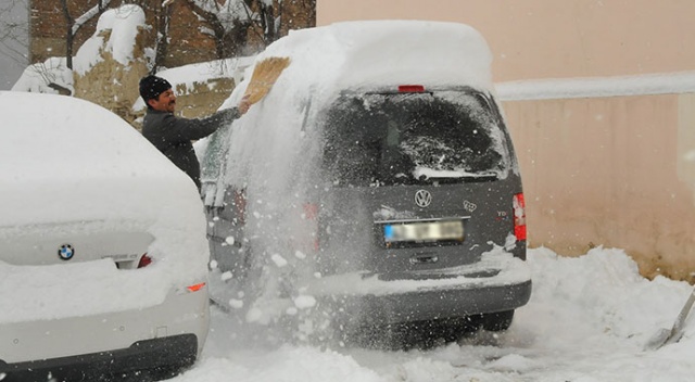 Konya&#039;nın yüksek kesimlerinde kar kalınlığı 50 santimetreyi aştı