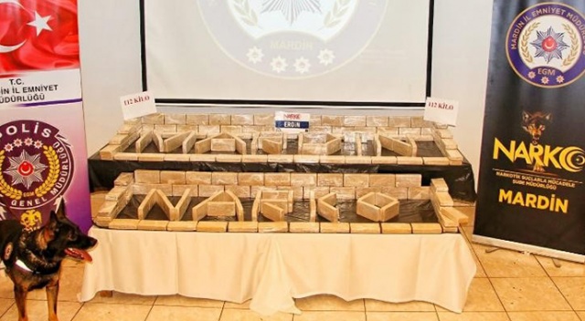 Mardin'de tırın soğutucu bölümüne gizlenmiş vaziyette 112 kilogram eroin ele geçirildi