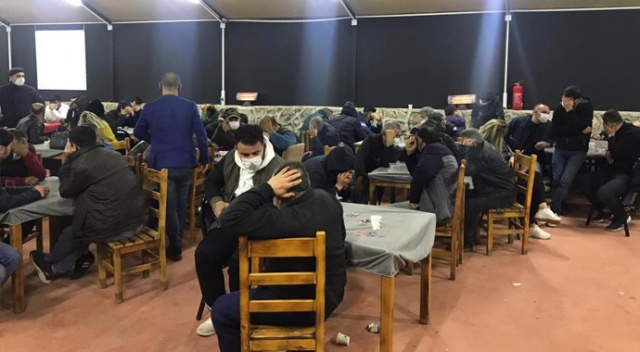 Rekor cezalı kumar baskını; 168 hakkında işlem yapıldı