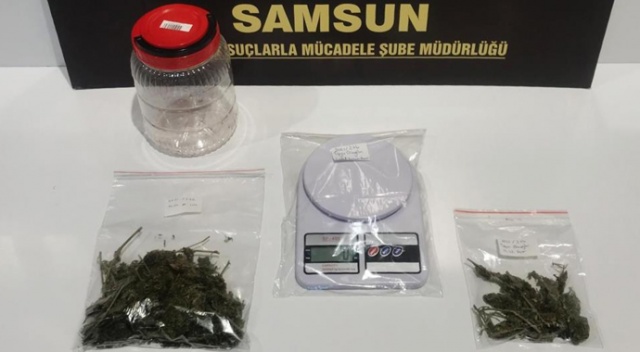 Samsun'da uyuşturucuyla yakalanan bir kişi gözaltına alındı