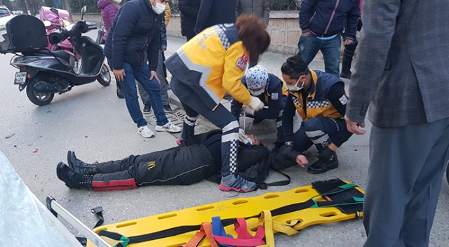 Siparişi yetiştirmeye çalışırken yaptığı kazada ağır yaralandı Siparişi yetiştirmeye çalışırken yaptığı kazada ağır yaralandı