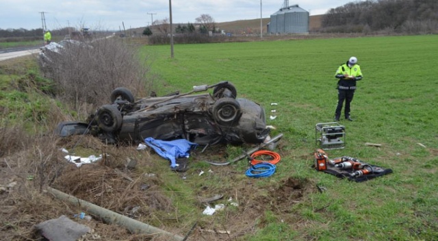 Tekirdağ’da feci kaza: 2 ölü, 4 yaralı