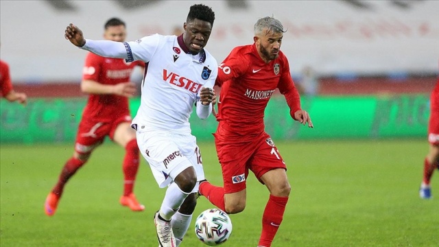 Trabzonspor, evinde Gaziantep'i 1-0 mağlup etti Trabzonspor, evinde Gaziantep'i 1-0 mağlup etti