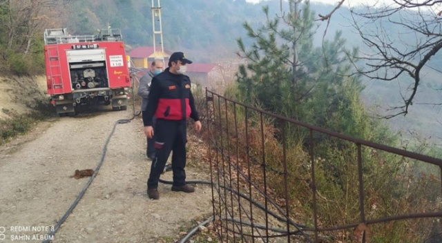 Türkeli&#039;de anız yangını: 1 yaralı