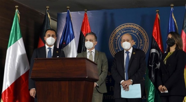 Almanya, Fransa, İtalya Dışişleri Bakanları Libya&#039;da...