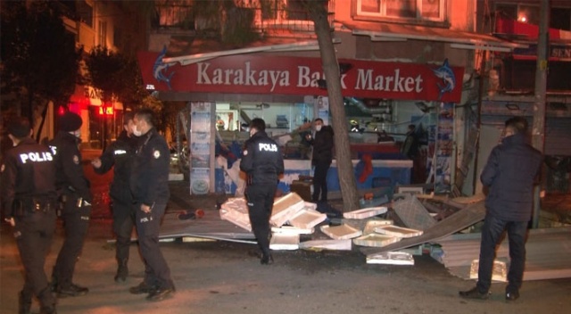 Bağcılar'da balıkçı dükkanında korkutan patlama