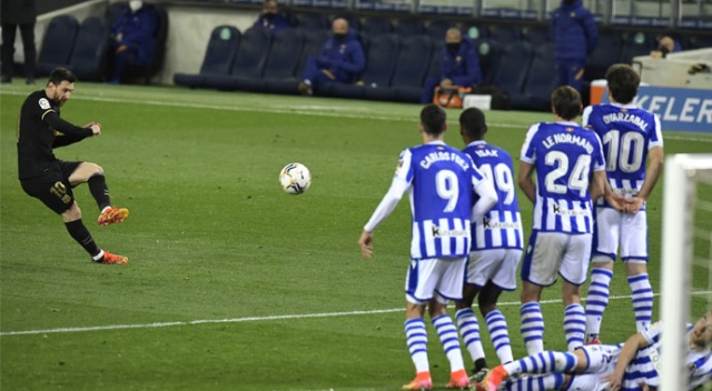 Barcelona, Real Sociedad'a deplasmanda gol yağdırdı