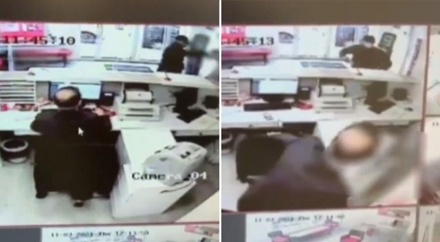 Biber gazıyla görevlileri etkisiz hale getiren zanlı, 90 bin TL alarak kaçtı Biber gazıyla görevlileri etkisiz hale getiren zanlı, 90 bin TL alarak kaçtı