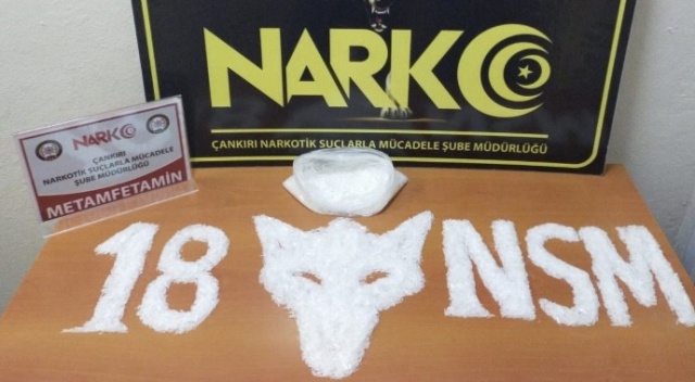 Çankırı&#039;da uyuşturucu operasyonu, 1 kilogram metamfetamin ele geçirildi