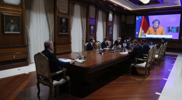 Cumhurbaşkanı Erdoğan, Almanya Başbakanı Merkel ile görüştü Cumhurbaşkanı Erdoğan, Almanya Başbakanı Merkel ile görüştü