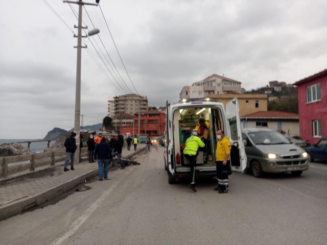 Otomobil ve motosiklet çarpıştı: 1 yaralı