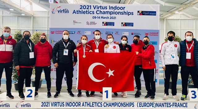 Özel sporcu Fatma Damla Altın, Avrupa şampiyonu oldu Özel sporcu Fatma Damla Altın, Avrupa şampiyonu oldu
