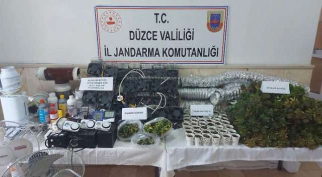 Uyuşturucuyu imalathanesine çevrilen eve baskın
