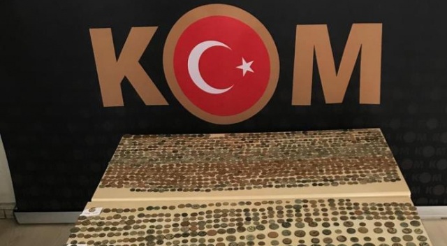 Bolu’da yabancı uyruklu şahıslar 2 bin 155 sikkeyle yakalandı