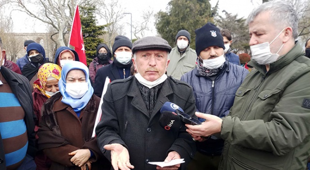 Eyüpsultan sakinlerinden İBB önünde &#039;kentsel dönüşüm&#039; eylemi