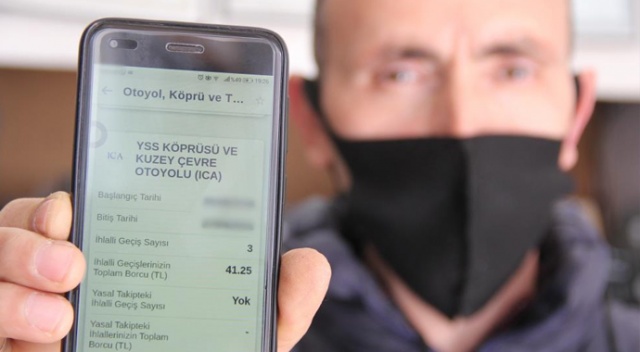 Gitmediği İstanbul’daki köprüden 3 defa ceza yedi