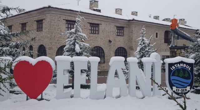 Karabük Nisan ayında yeniden beyaz örtüyle kaplandı