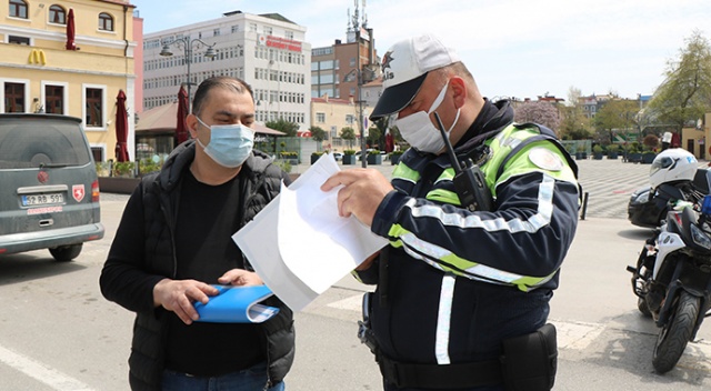 Kısıtlamada polisin muaflarla imtihanı Kısıtlamada polisin muaflarla imtihanı