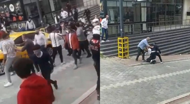 Müşteriden taksiciye meydan dayağı