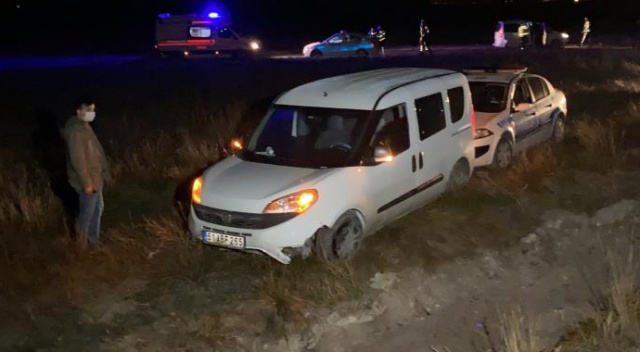 Polisin 'dur' ihtarına uymadı tarlaya uçtu Polisin 'dur' ihtarına uymadı tarlaya uçtu