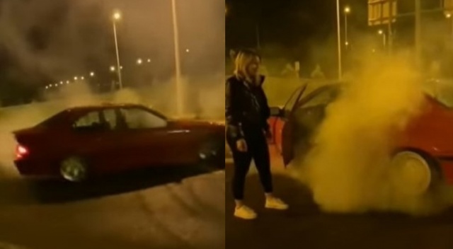 Sokağa çıkma kısıtlamasında drift yapan sürücü cezadan kaçamadı Sokağa çıkma kısıtlamasında drift yapan sürücü cezadan kaçamadı