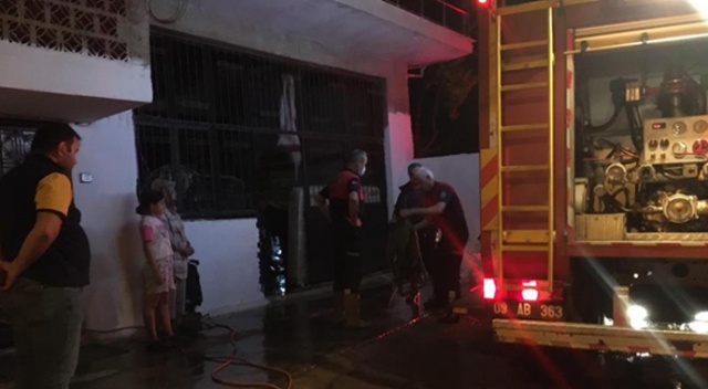 Depoda çıkan yangını komşu fark etti, facia önlendi
