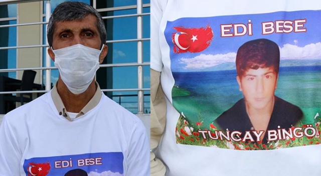 Evlat nöbetindeki baba, HDP’yi ‘Vampire’ benzeterek çocuğunu istedi
