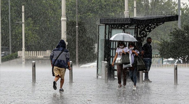 Meteorolojiden kuvvetli yağış uyarısı Meteorolojiden kuvvetli yağış uyarısı