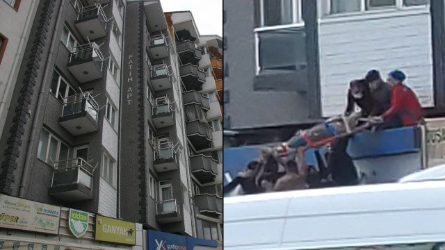 7. kattan düşen kızı, ölümden reklam panoları kurtardı 7. kattan düşen kızı, ölümden reklam panoları kurtardı