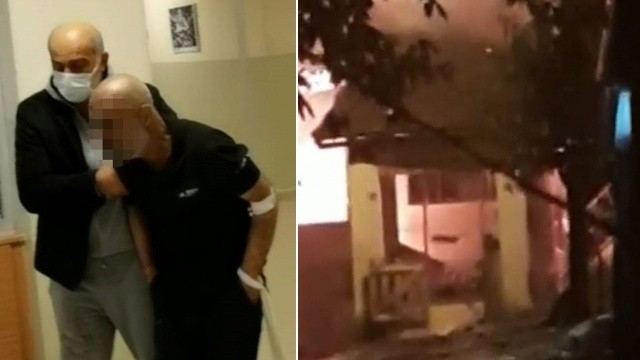 Görenler şaştı kaldı: Cayır cayır yanan evine odun attı