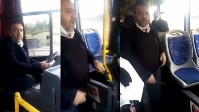 İETT'de dehşet anları: Şoför tartıştığı yolculara bıçak çekti İETT'de dehşet anları: Şoför tartıştığı yolculara bıçak çekti