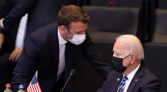 Biden ve Macron, Ukrayna-Rusya krizini görüştü Biden ve Macron, Ukrayna-Rusya krizini görüştü