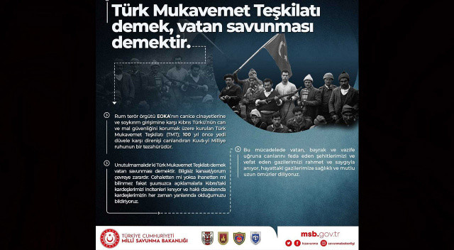 MSB: TMT Kuvâ-yi Milliye ruhunun bir tezahürüdür MSB: TMT Kuvâ-yi Milliye ruhunun bir tezahürüdür