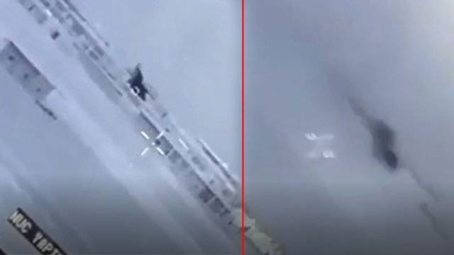 Üzerine füze atılan Mehmetçik'in soğukkanlılığı: Kaçmayın sakin olun Üzerine füze atılan Mehmetçik'in soğukkanlılığı: Kaçmayın sakin olun