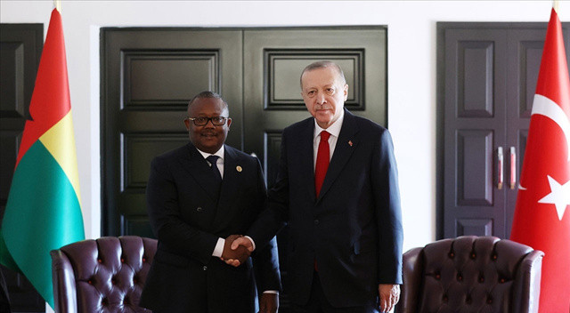 Cumhurbaşkanı Erdoğan, Gine Bissau Cumhurbaşkanı Embalo ile görüştü