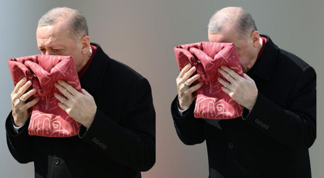 Cumhurbaşkanı Erdoğan öpüp başına koymuştu! İşte 129 yıllık sancağın hikayesi Cumhurbaşkanı Erdoğan öpüp başına koymuştu! İşte 129 yıllık sancağın hikayesi
