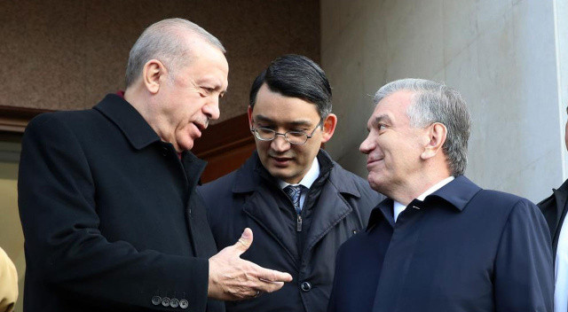 Cumhurbaşkanı Erdoğan Özbekistan'da Cumhurbaşkanı Erdoğan Özbekistan'da