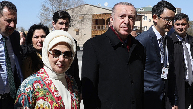 Cumhurbaşkanı Erdoğan, Özbekistan'dan ayrıldı Cumhurbaşkanı Erdoğan, Özbekistan'dan ayrıldı