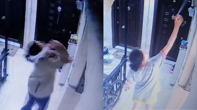 Komşularının kabusu olan 'sprey boyalı' kadın apartmanda huzur bırakmadı Komşularının kabusu olan 'sprey boyalı' kadın apartmanda huzur bırakmadı
