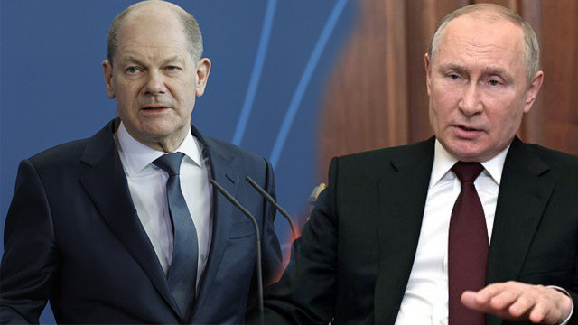 Putin, Almanya Başbakanı Scholz ile görüştü Putin, Almanya Başbakanı Scholz ile görüştü