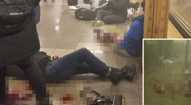 ABD'nin New York metrosunda silahlı saldırı ABD'nin New York metrosunda silahlı saldırı