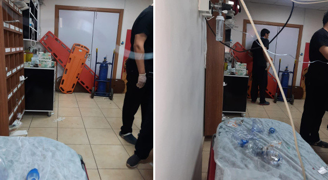 Ölen hastanın yakınları sağlık çalışanlarına saldırdı Ölen hastanın yakınları sağlık çalışanlarına saldırdı