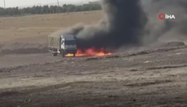 Suriye’de bomba yüklü araç imha edildi