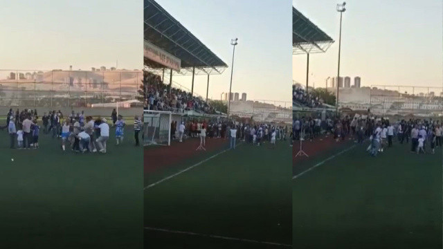 Futbol değil boks müsabakası... Futbolculardan meydan dayağı Futbol değil boks müsabakası... Futbolculardan meydan dayağı