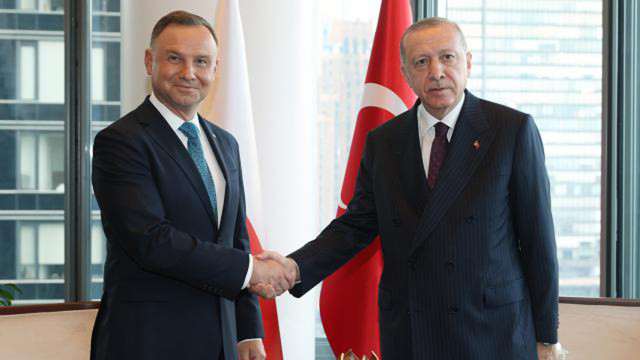 Cumhurbaşkanı Erdoğan, Polonya Cumhurbaşkanı ile görüştü