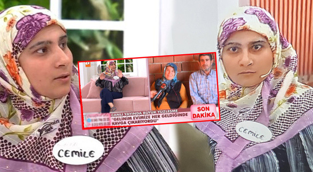 Esra Erol’da kayınvalidesi ile tartıştı, sosyal medyada gündem oldu! ‘Cemile bütün gelinlerin vücut bulmuş hali’ Esra Erol’da kayınvalidesi ile tartıştı, sosyal medyada gündem oldu! ‘Cemile bütün gelinlerin vücut bulmuş hali’